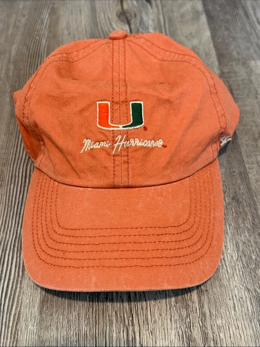 Miami Hurricanes Orange Cotton Baseball Cap